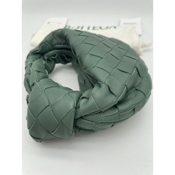 ❌❌SOLD! NEW BOTTEGA VENETA ALOE GREEN MINI CANDY LEATHER JODIE BAG PURSE! - Picture 9 of 14